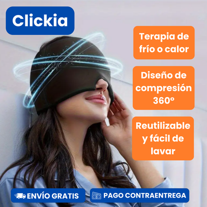 Relivia: Gorro de Gel Terapéutico 2 en 1.