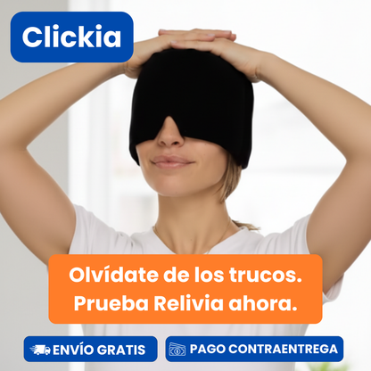 Relivia: Gorro de Gel Terapéutico 2 en 1.